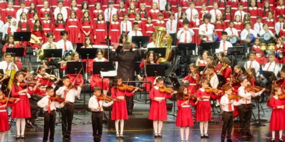 Cumhurbaşkanlığı Çocuk Orkestrası ve Korosu AKM’de konser verdi