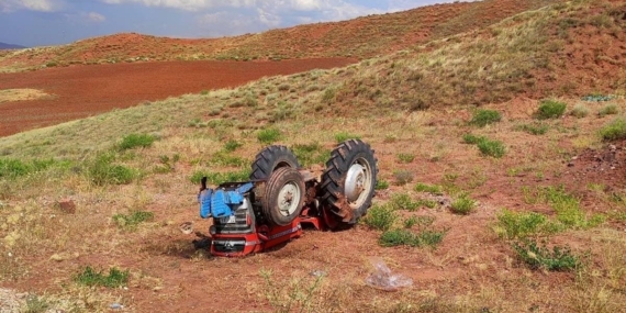 Kırıkkale’de traktör kazası